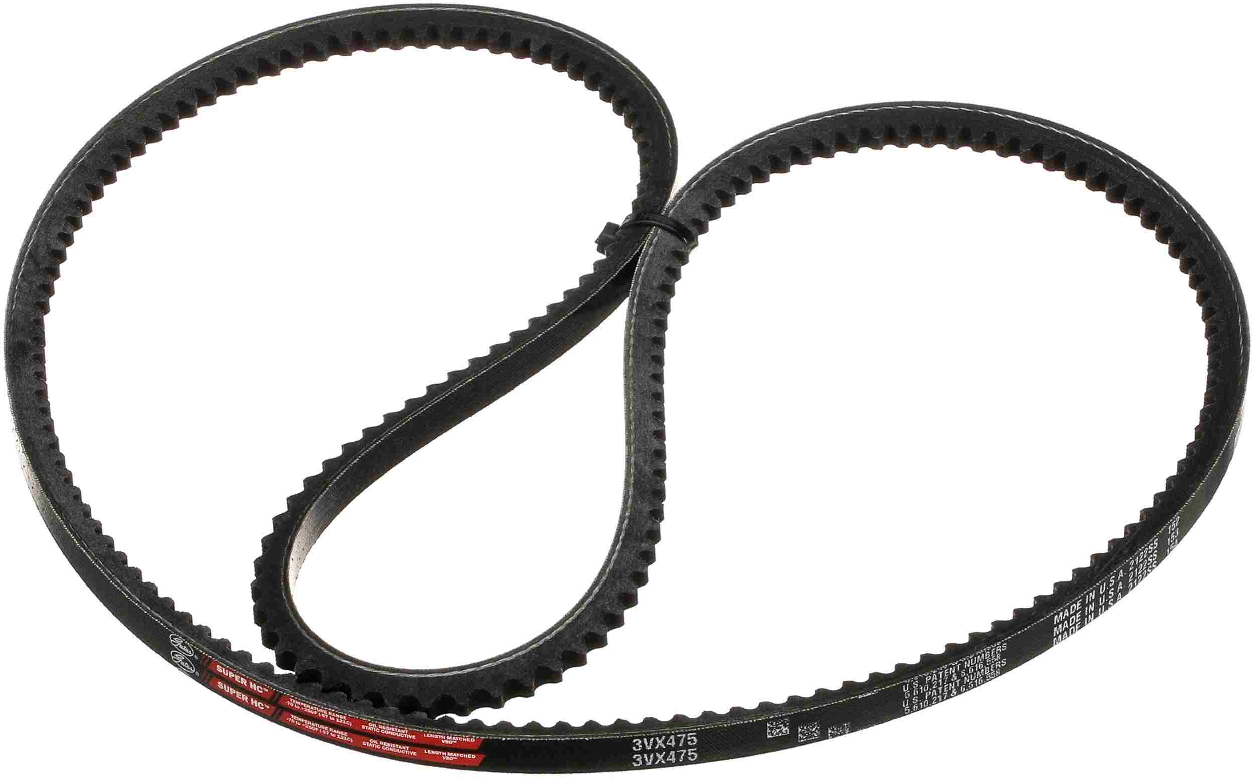 Gates Accessory Drive Belt 3VX475