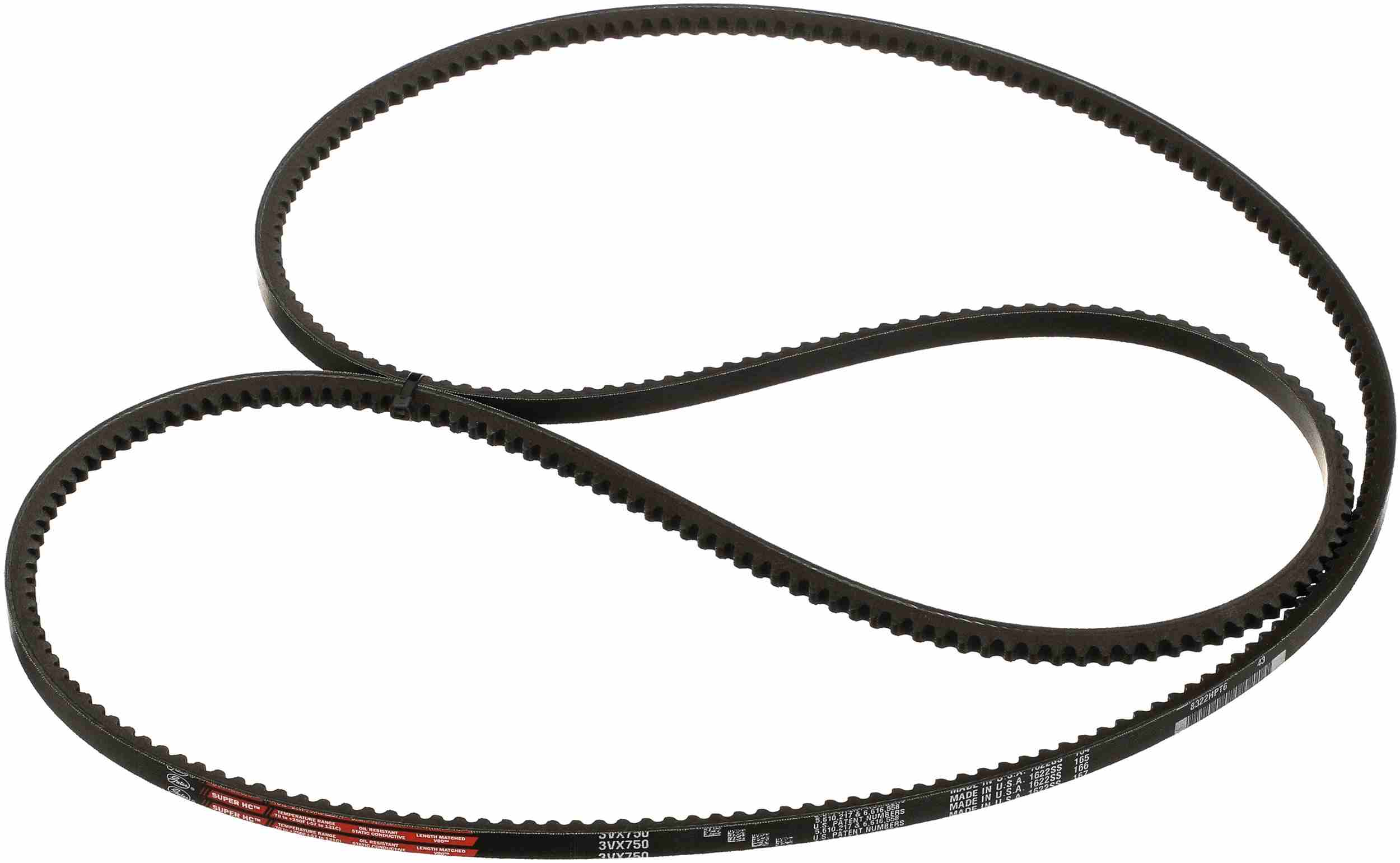 Gates Accessory Drive Belt 3VX750