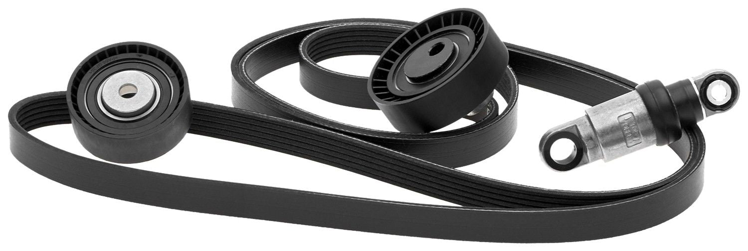 Gates 01-05 BMW 325I 6 Cyl 2.5L Serpentine Belt Kit - Alt WP & P/S 90K-38221