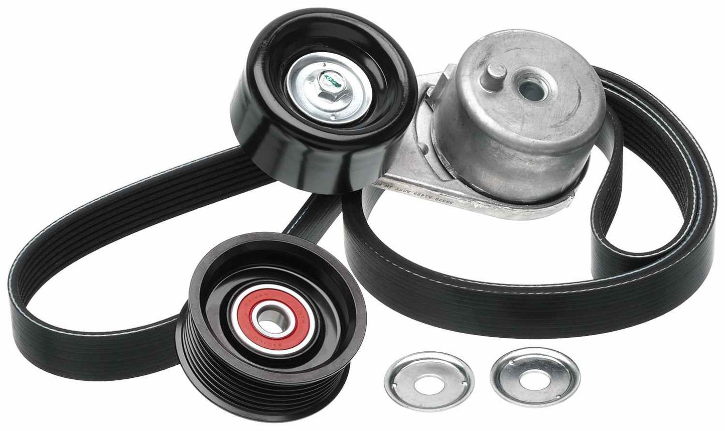 Gates 07-12 Nissan Pathfinder V6 4.0L Serpentine Belt Kit 90K-38378B