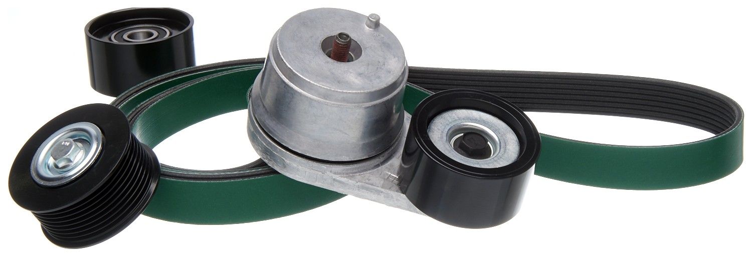 Gates 00-02 Freightliner FL112 Caterpillar C12 Diesel Serpentine Belt Kit 90K-38506HDE