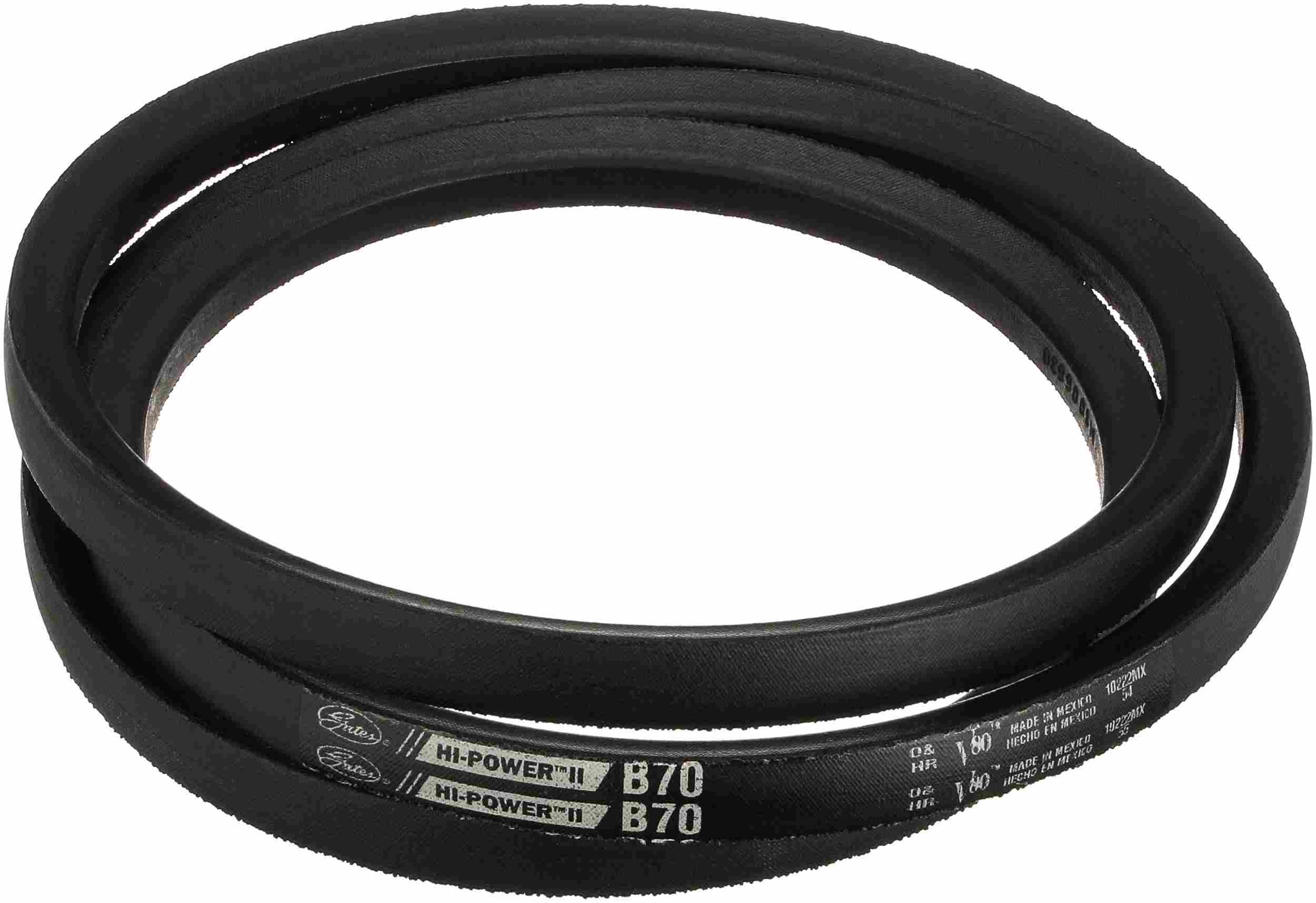 Gates Universal 73in Outside Circumference 0.66in Width Hi-Power II Belt B70