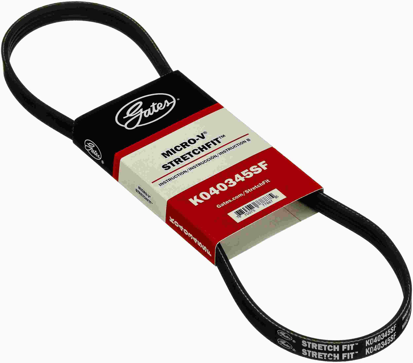 Gates Serpentine Belt K040345SF