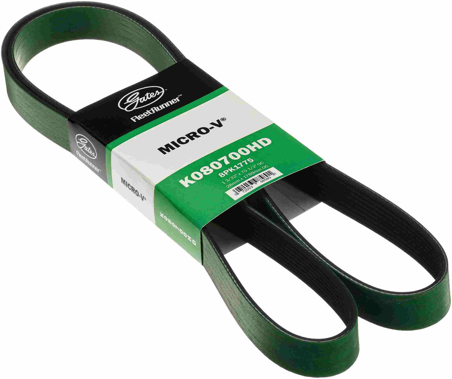 Gates 93-95 Peterbilt 357 10.3L Diesel Micro-V Belt K080700HD