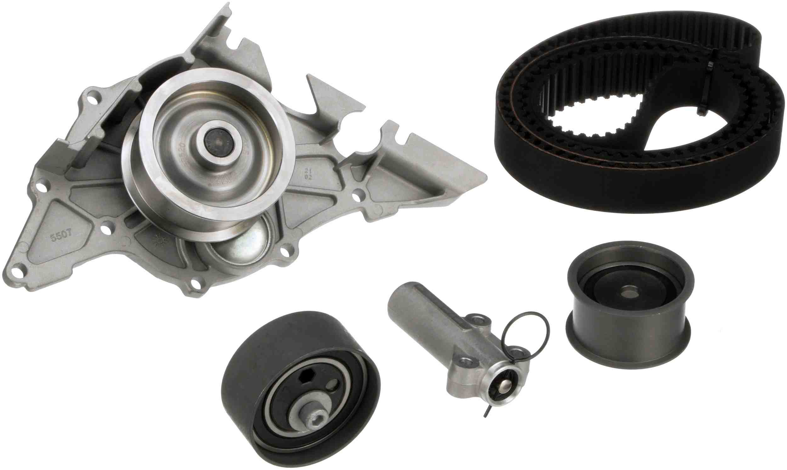 Gates 00-06 Audi A6 / 01-05 Allroad Quattro / 00-02 S4 Timing Belt Kit w/ Water Pump TCKWP297B