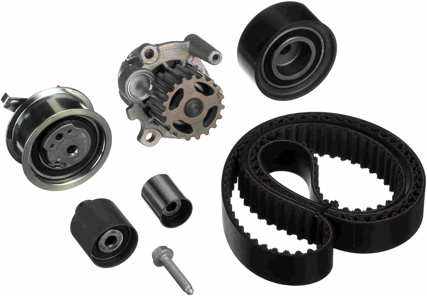 Gates Timing Belt Component Kits w/ Water Pump: 2011-09 Volkswagen, Jetta, 4