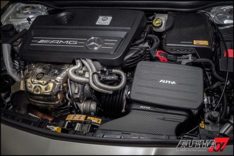 AMS Performance 14-18 Mercedes-Benz CLA 45 AMG 2.0T Alpha Cold Air intake w/Carbon Fiber Lid & Duct ALP.19.08.0003-1 ALP.19.08.0003-1 Photo - Primary