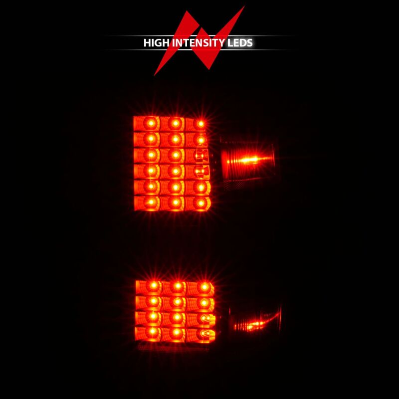 ANZO 15-19 Chevy Silverado 2500HD/3500HD (Factory Halogen Only) LED Tail Lights Black w/Clear Lens 311423 311423 User 5