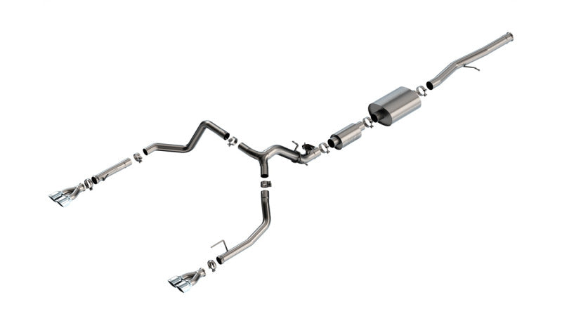 Borla 2024 Chevy Silverado 1500 6.2L V8 S-Type Catback Exhaust w/ Simulator - Chrome 140995 140995 Photo - Primary