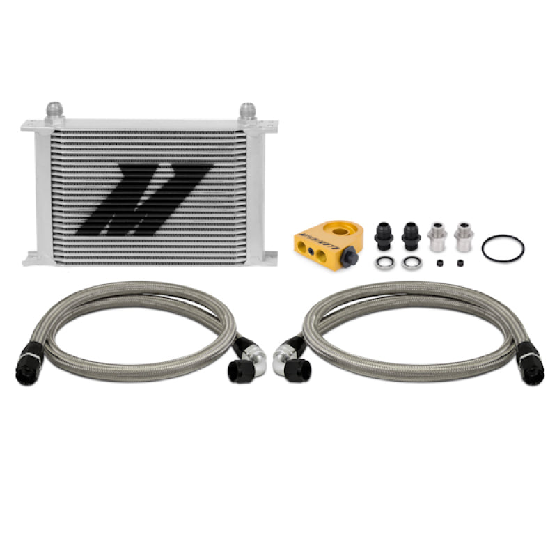 Mishimoto Universal Thermostatic Oil Cooler Kit - Silver Thermostatic 25 Row MMOC-UHT Photo - Primary