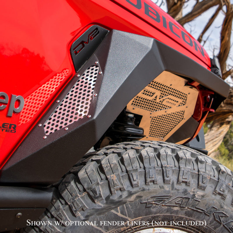 DV8 Offroad 2019+ Jeep Gladiator Armor Fenders FDGL-02 FDGL-02 Photo - Mounted