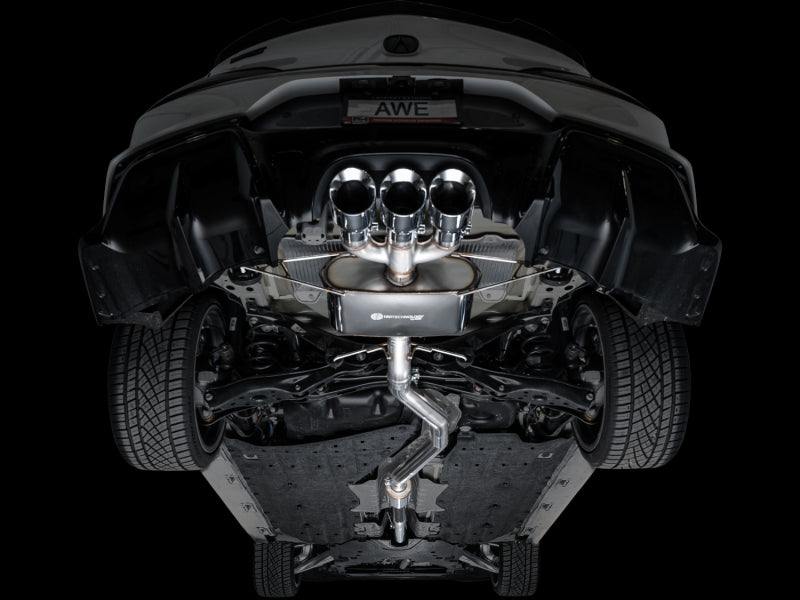 AWE Tuning 2024 Acura Integra Type S DE5 FWD Touring Edition Exhaust w/ Triple Chrome Silver Tips 3015-52335 3015-52335 Photo - Mounted
