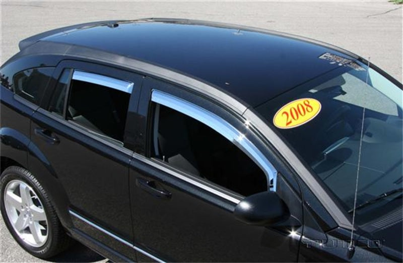 Putco 07-12 Dodge Caliber (Set of 4) Element Chrome Window Visors 480141 480141 Photo - Primary