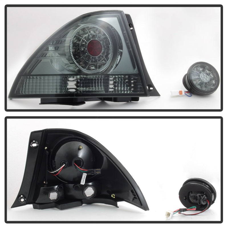 Spyder 01-03 Lexus IS300 LED Tail Lights w/Inner Trunk Lights - Smoke (ALT-YD-LIS300-LED-SET-SM) 5085054 5085054 Photo - Unmounted