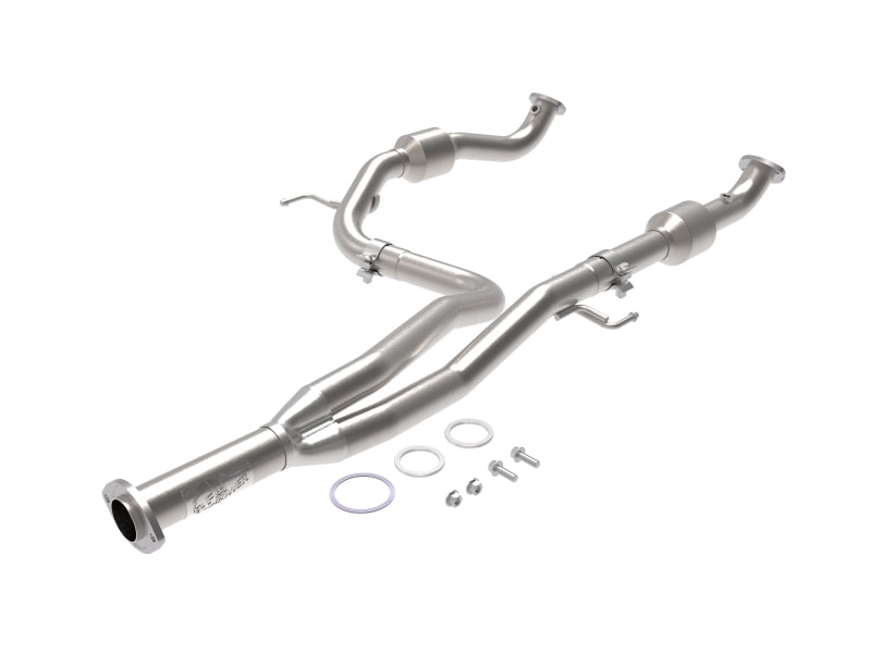 aFe Toyota Tacoma 16-17 V6-3.5L Twisted Steel Y-Pipe w/ Cat 48-46011-RC 48-46011-RC Photo - Primary
