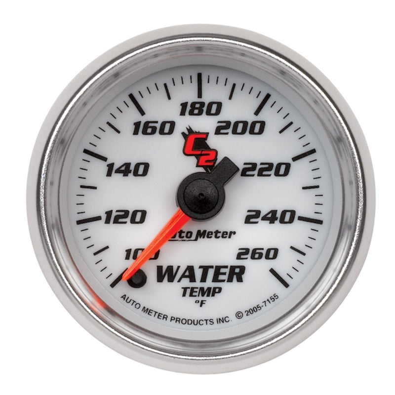 Autometer Gauge, Water Temp, 2 1/16", 100-260 Deg. F, Digital Stepper Motor, C2 7155 Photo - Primary