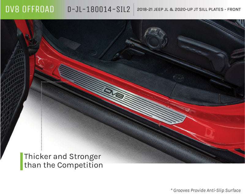 DV8 Offroad 2018-2019 Jeep Gladiator JL 2 Door Front Sill Plates D-JL-180014-SIL2 D-JL-180014-SIL2 Product Brochure - a specific brochure describing a Product