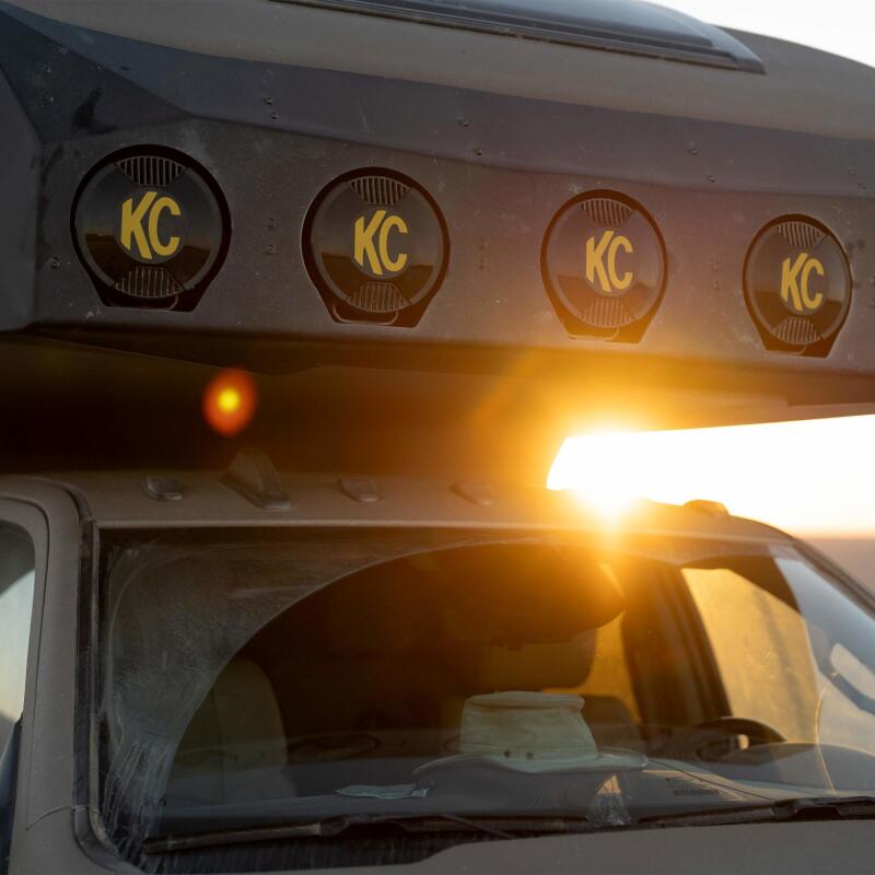 KC HiLiTES SlimLite 8in. LED Light Cover (Cover Only) - Black 5206 5206 Photo - lifestyle view