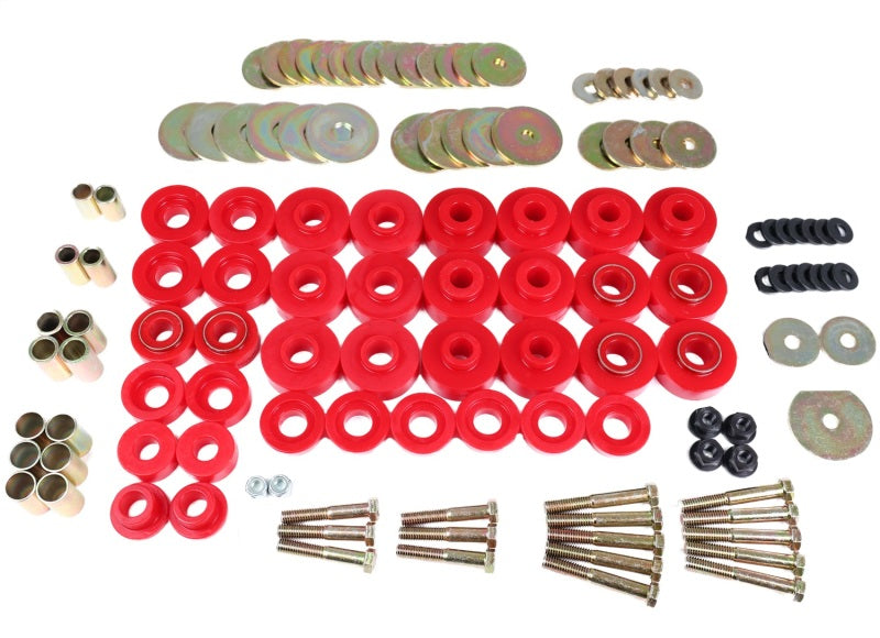 Energy Suspension 65-67 Chevrolet Biscayne/Bel Air/Caprice/Impala Body Mount Set w/ Hardware - Red 3.4172R 3.4172R Photo - Primary