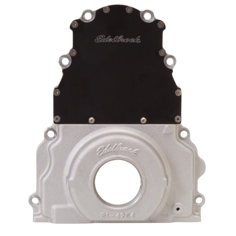 Edelbrock Timing Cover 1997-04 for GM Gen 3, LS-Series 2-Piece 4254 Photo - Primary