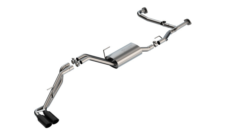 Borla 22-23 Nissan Frontier 3.8L V6 2WD/4WD AT S-Type Catback Exhaust - Black Chrome Tips 140919BC 140919BC Photo - Primary