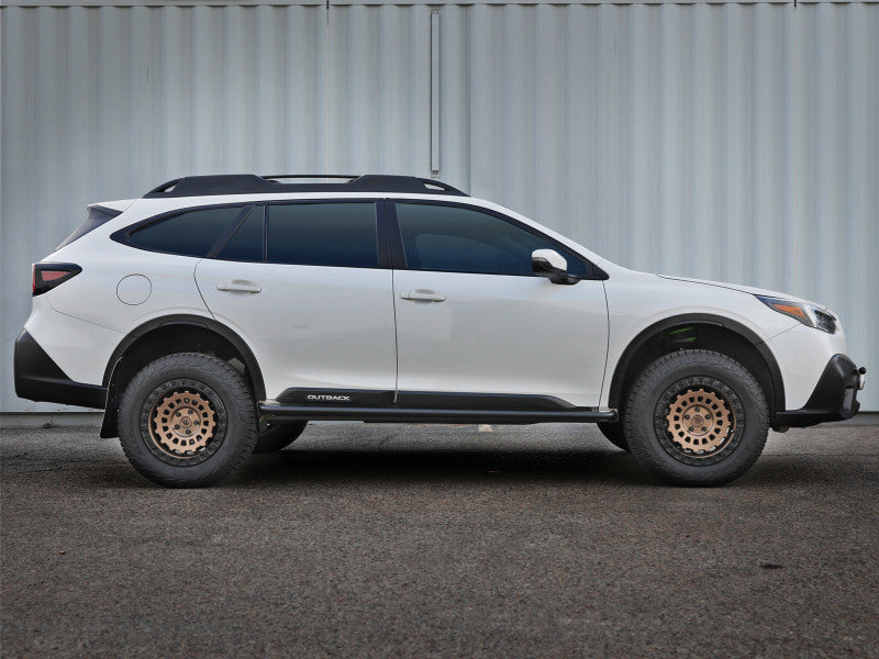 aFe POWER 20-23 Subaru Outback H4 2.4L (t) / H4 2.5L Terra Guard Trail Slider Steps - Black 79-27003 79-27003 Photo - Mounted