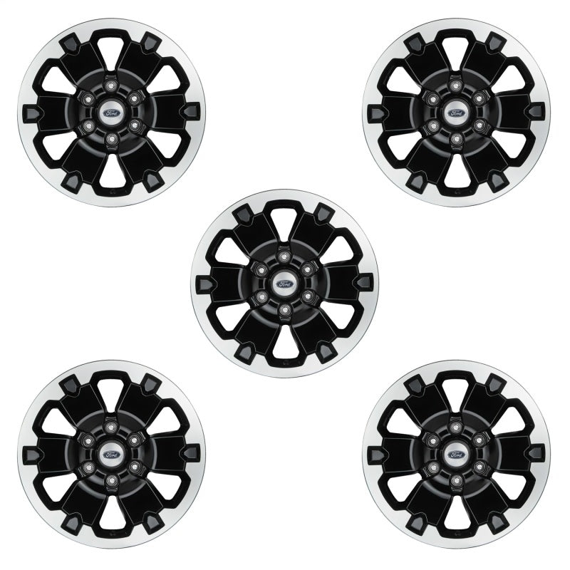 Ford Racing 21-22 Bronco 18in Black Machined Face Wheel Kit M-1007K-BB5 M-1007K-BB5 Photo - Unmounted