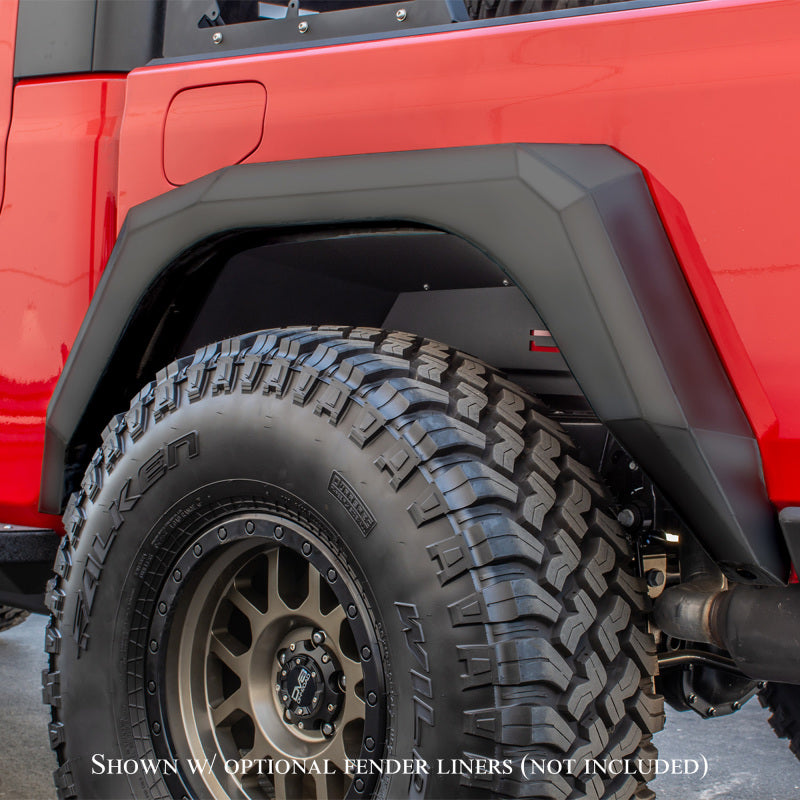 DV8 Offroad 2019+ Jeep Gladiator Armor Fenders FDGL-02 FDGL-02 Photo - Mounted