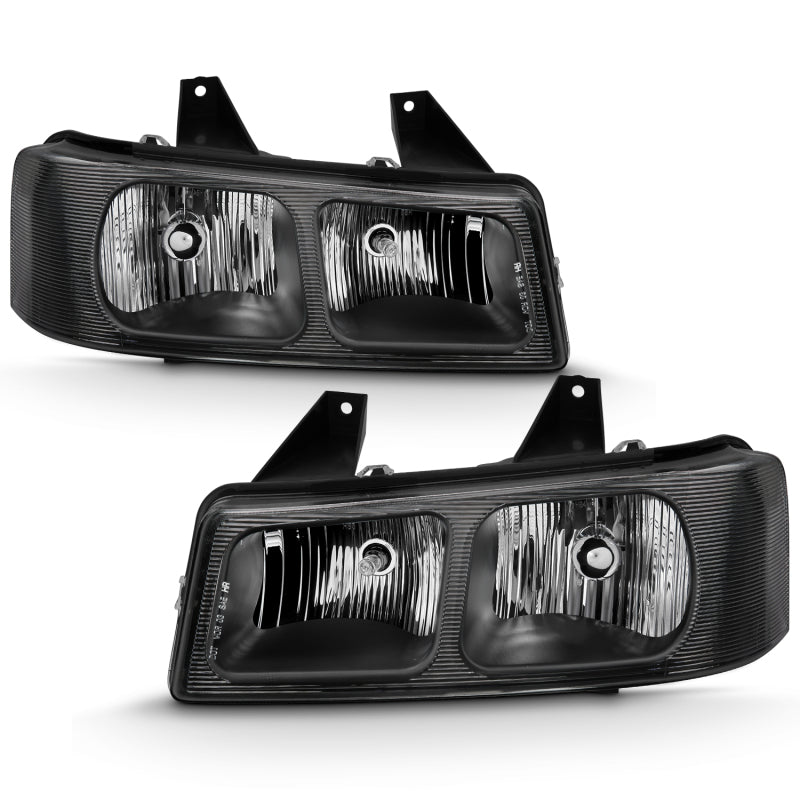 ANZO 2003-2017 Chevy Express Crystal Headlight Black 111474 111474 Photo - Primary