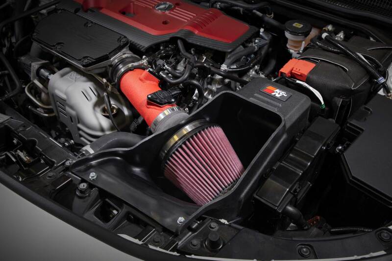 K&N Engineering K&N 2023+ Honda Civic Type R / 2024+ Acura Integra Type S Performance Air Intake System 69-1511TWR 69-1511TWR Photo - Mounted