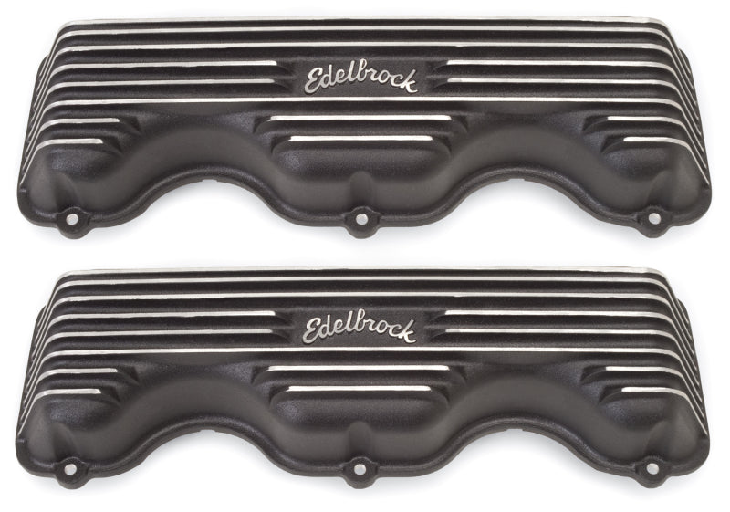 Edelbrock Valve Cover Classic Series Chevrolet W 348/409 CI V8 Black 41403 41403 Photo - Primary