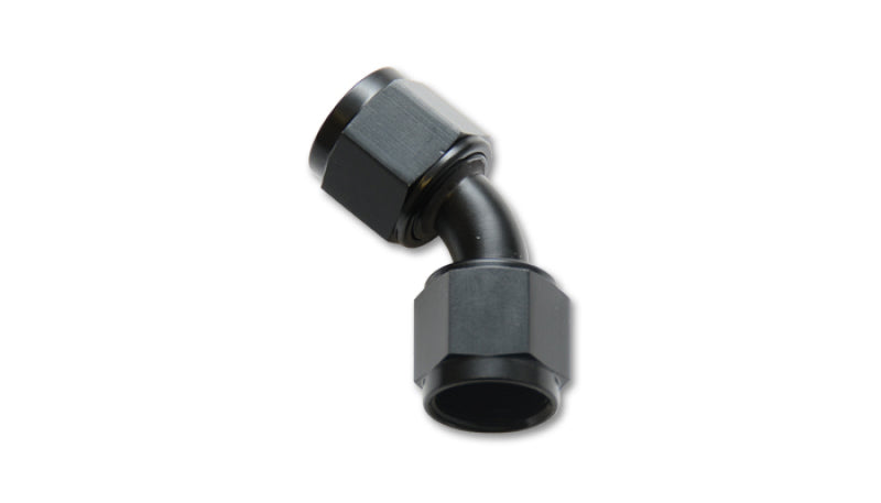 Vibrant -20AN X -20AN Female Flare Swivel 45 Deg Fitting (AN To AN) -Anodized Black Only 10717 10717 Photo - Primary
