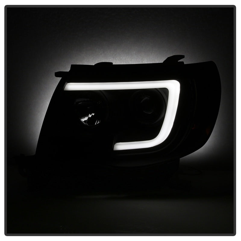 Spyder 05-11 Toyota Tacoma Ver 2 Proj Headlights - Light Bar DRL - Black Smoke PRO-YD-TT05V2-LB-BSM 5085771 5085771 Photo - Unmounted