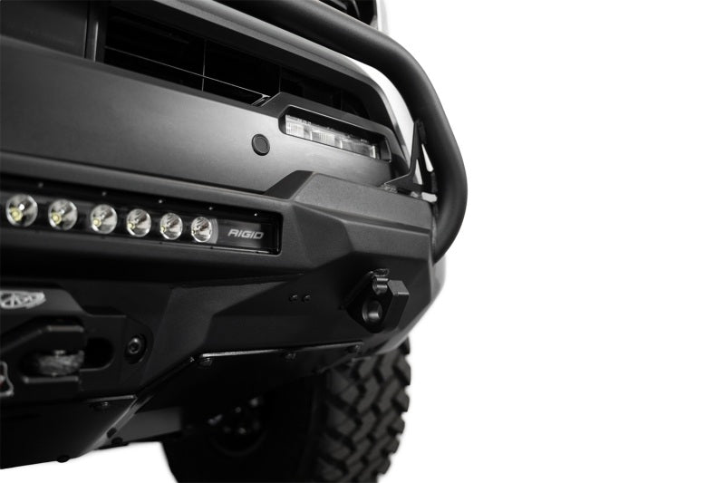 Addictive Desert Designs ADD 2024+ Toyota Tacoma Stealth Center Mount Winch Front Bumper w/ Top Hoop F6703512601NA F6703512601NA Photo - Mounted