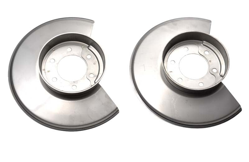 Kentrol 78-86 Jeep CJ Disc Brake Dust Cover Pair - Polished Silver 30502 30502 Photo - Primary