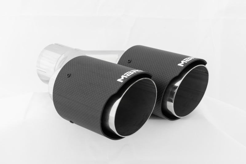 MBRP Universal Carbon Fiber Dual Tip 3.5in OD/2.5in Inlet T5171CF T5171CF Photo - Close Up