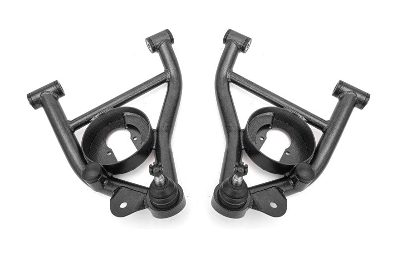 BMR Suspension BMR 82-92 F-Body A-arms Lower DOM, Non-adj Delrin Bushings Spring Pocket - Black Hammertone AAL331H AAL331H Photo - Primary