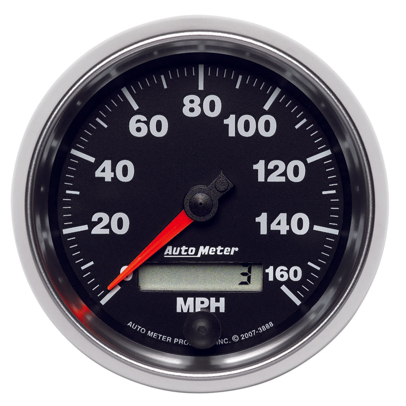 Autometer GS 3-3/8 inch 160 MPH In Dash Speedometer Gauge 3888 3888 Photo - Primary