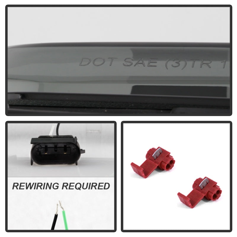 Spyder 15-16 Ford Mustang LED Reverse Lights - Black Smoke w/ Red Bar (ALT-YD-FM15RED-REV-BSM) 5082794 5082794 Photo - Unmounted
