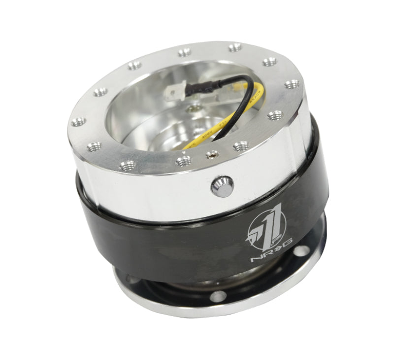 NRG Quick Release Kit Gen 1.5 Silver/Black Chrome SRK-100BC Photo - Primary