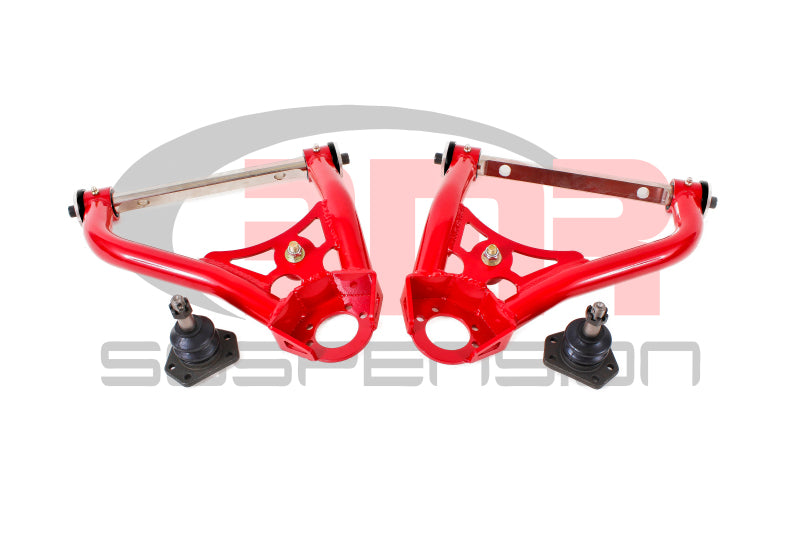 BMR 67-69 1st Gen F-Body Pro-Touring Upper A-Arms w/ Tall Ball Joint (Delrin) - Red AA027R AA027R Photo - Primary