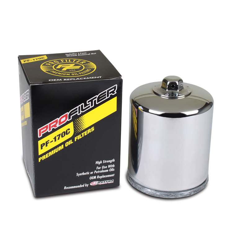 ProFilter Harley Spin-On Chrome Various Performance Oil Filter PF-170C PF-170C User 1