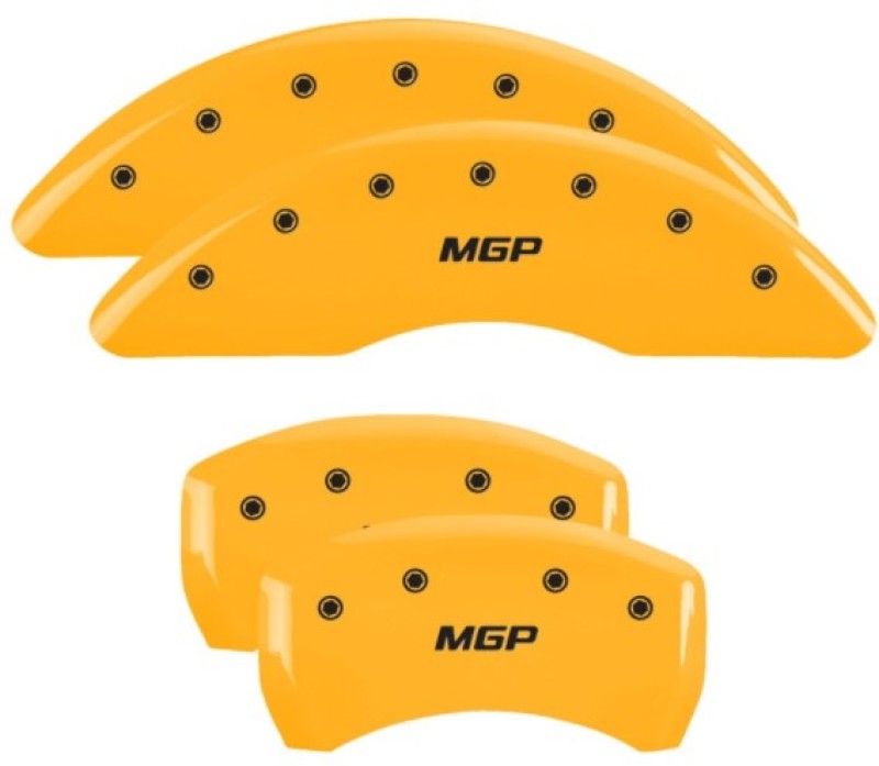 MGP 4 Caliper Covers Engraved Front & Rear MGP Yellow Finish Black Char 2019 Volkswagen Atlas 11220SMGPYL 11220SMGPYL User 1