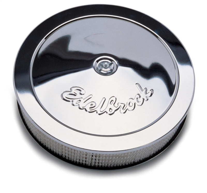 Edelbrock Air Cleaner, Pro-Flo Series, Round, Steel Top, Paper Element, 14" Dia. 1221 Photo - Primary