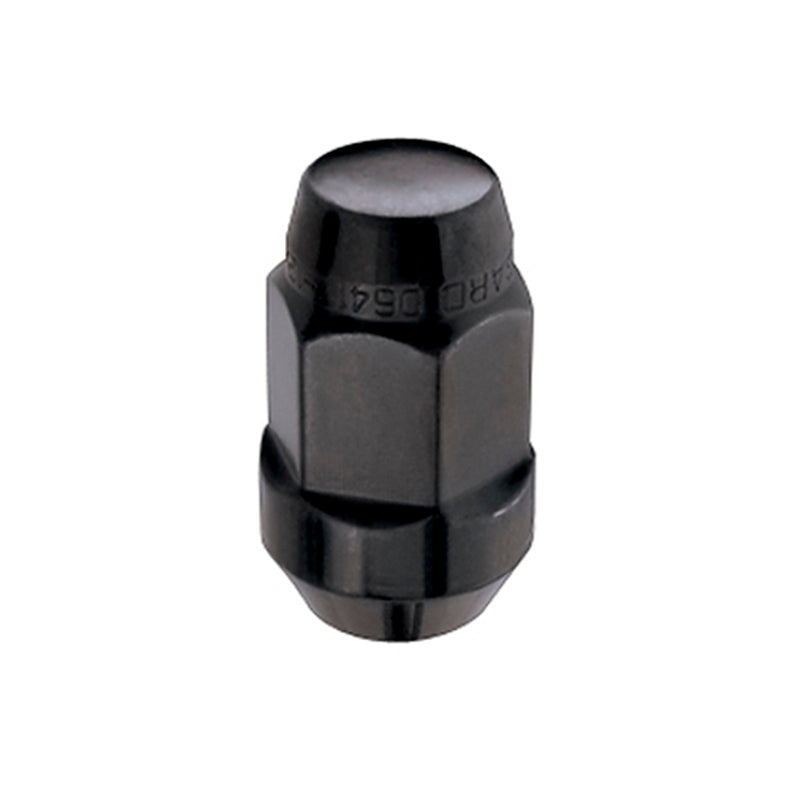 McGard Hex Lug Nut (Cone Seat Bulge Style) M14X1.5 / 22mm Hex / 1.945in. Length (4-Pack) - Black 64034 64034 Photo - Primary