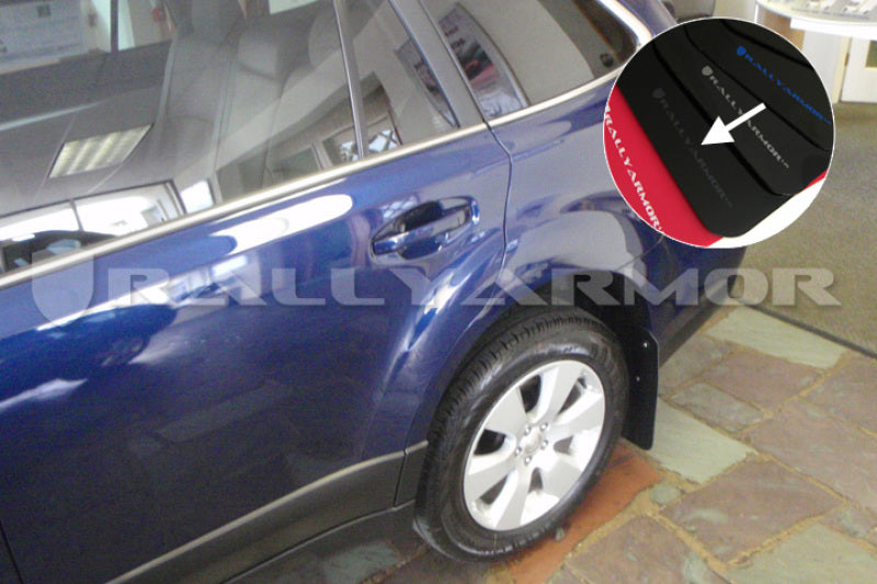 Rally Armor 10-14 Outback UR Mud flap Grey logo 0B9DM MF16-UR-BLK/GRY User 1