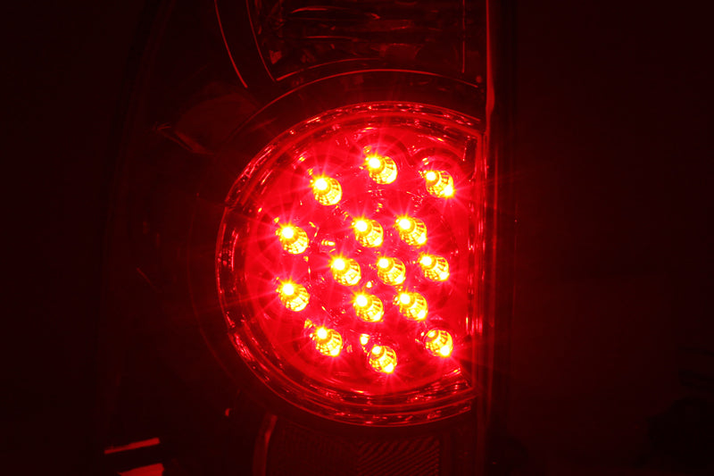 Anzo 2005-2015 Toyota Tacoma LED Tail lights Smoke 311179 Photo - Mounted