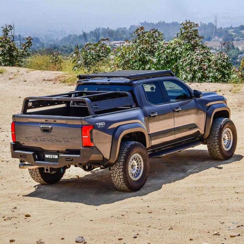Westin 2024 Toyota Tacoma Double Cab Mesa Roof Rack - Textured Black 15-00135 15-00135 Photo - lifestyle view