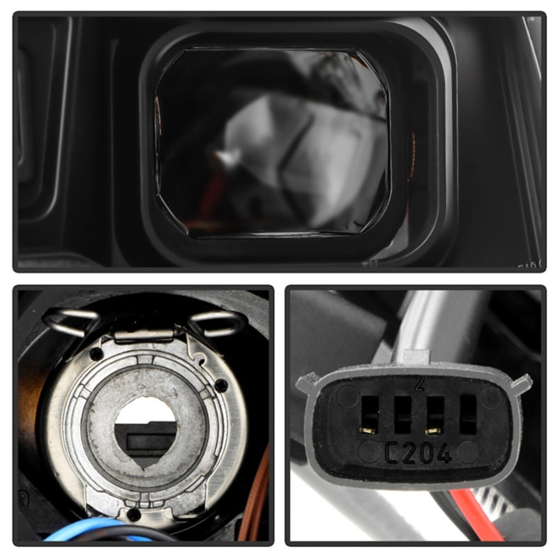 SPYDER 14-21 Jeep Grand Cherokee Proj Headlights - Halogen Model Only - PRO-YD-JGC14HALSI-SBGR-BK 5088949 5088949 Photo - Unmounted