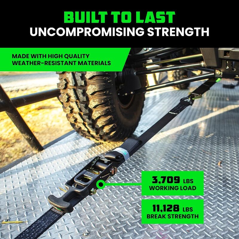 Rhino USA Heavy Duty Vehicle Tie Down Kit- Green 2IN-HDKIT-GRN 2IN-HDKIT-GRN User 4